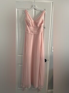 David's Bridal | Dresses | Off The Shoulder Satin Aline Bridesmaids Dress |  Poshmark